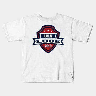 USA Luge Pyeongchang 2018! Kids T-Shirt